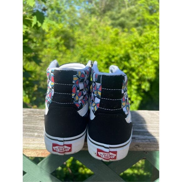 VANS FILLMORE HI WOMENS BUTTERFLY CHECKRBRD MULTI COLOR SIZE 8.5 - Picture 3 of 9